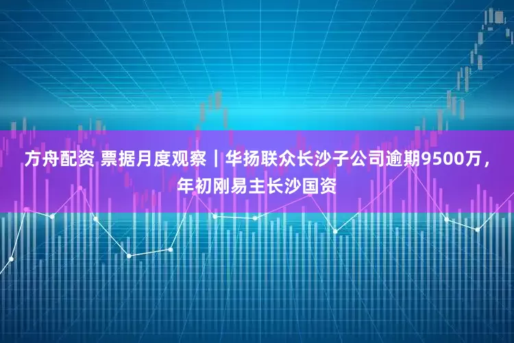 方舟配资 票据月度观察｜华扬联众长沙子公司逾期9500万，年初刚易主长沙国资